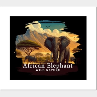 African Elephant - WILD NATURE - ELEPHANT -2 Posters and Art